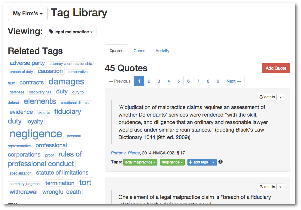 Organize your key authority using tags.